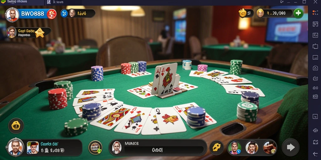 Tampilan menarik dari gameplay Gaple BWO888 yang seru dan interaktif.