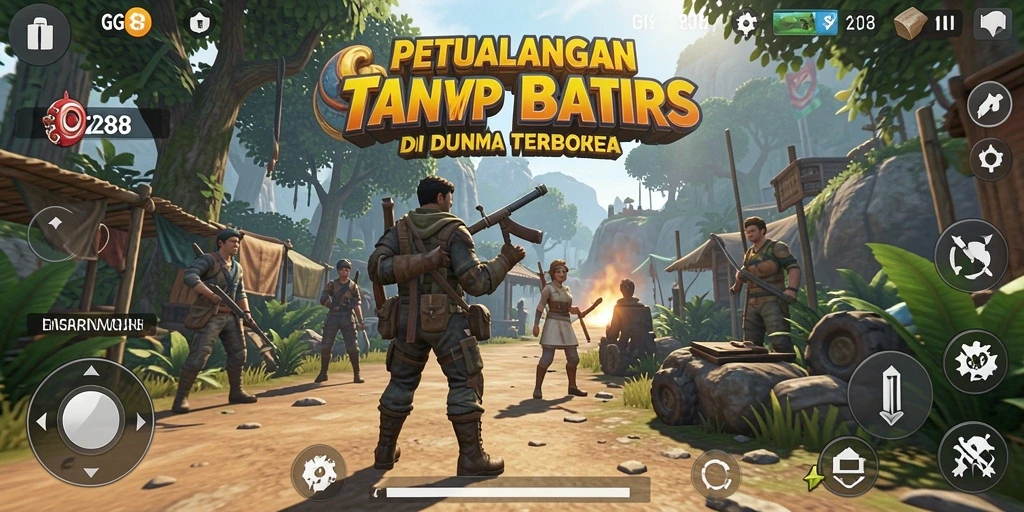 Tampilan gameplay GG288 yang menampilkan eksplorasi dunia terbuka.