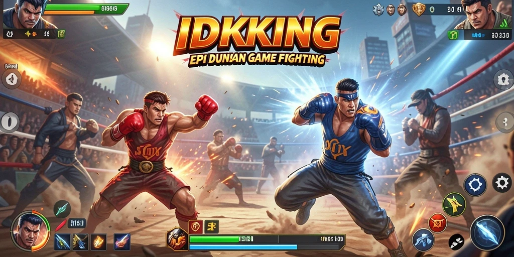 Tangkapan layar menampilkan pertarungan seru dalam IDRKING.