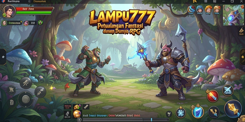 Tampilan menakjubkan dari gameplay RPG LAMPU777 yang memukau.