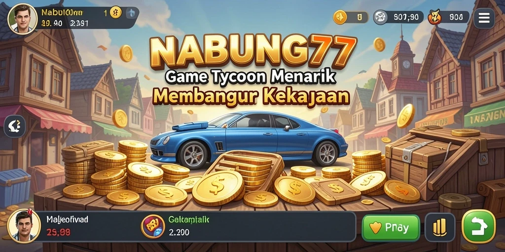 Screenshot utama NABUNG77 menampilkan strategi permainan Tycoon.