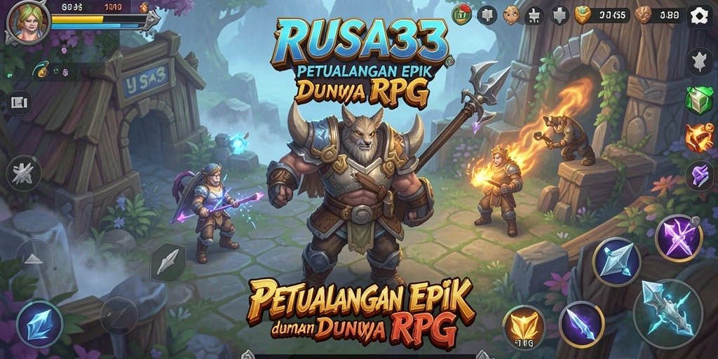 Screenshot menampilkan aksi seru di dunia RUSA33 dengan grafik memukau.