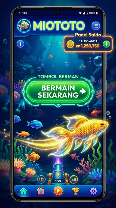 Tampilan aplikasi miototo yang modern dan intuitif.